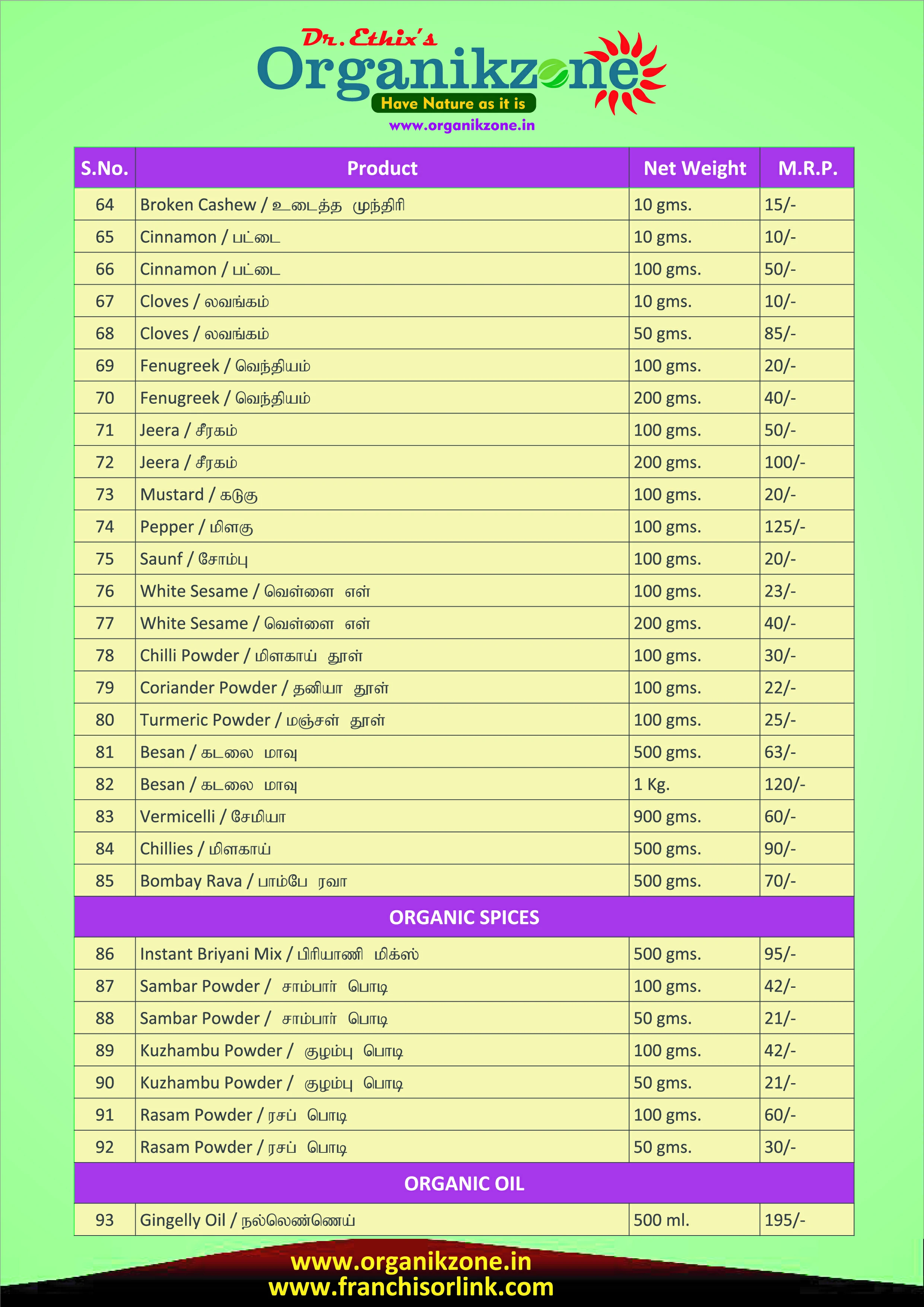 Organikzone-Products-List-03